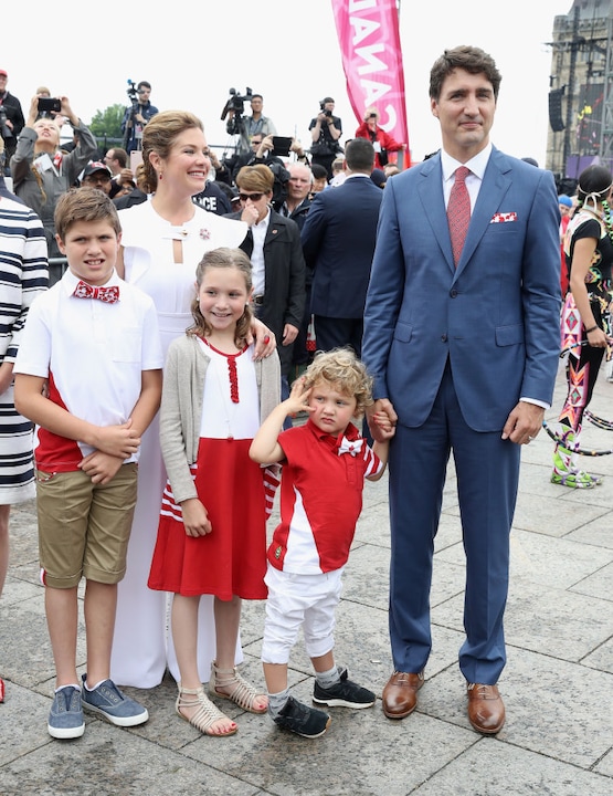 Justin Trudeau mit Familie