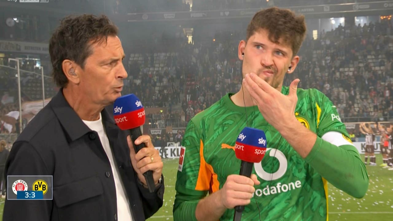 BVB: Torwart Gregor Kobel während TV-Interviews beworfen | Sport