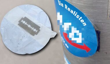 Düsseldorf: Warnung vor Rasierklingen unter Aufklebern - Ddorf-Aktuell