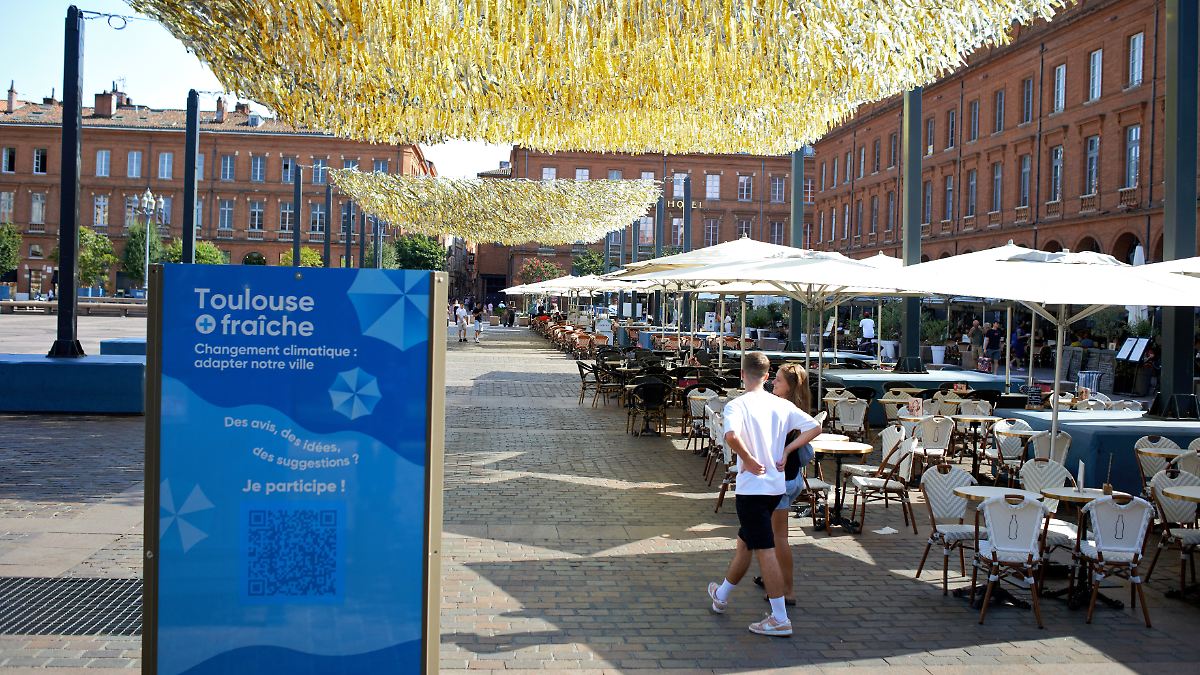 Rekordtemperaturen gemessen: Hitzewelle lähmt öffentliches Leben in Frankreich
