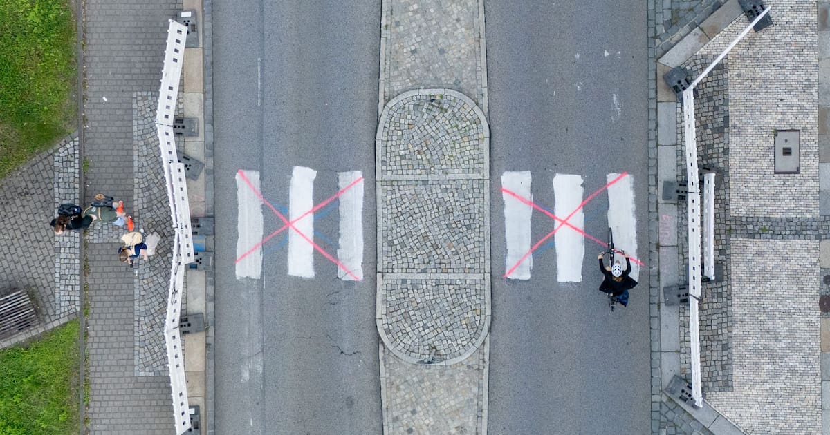 Posse um selbstgemalten Zebrastreifen in Dresden