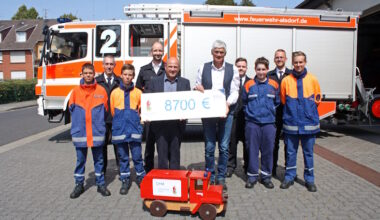 Alsdorfer Jugendfeuerwehr freut sich über eine große Spende