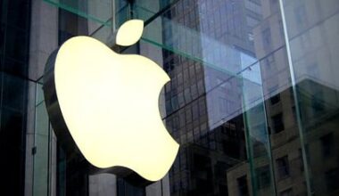 Apple Logo an Außenfassade