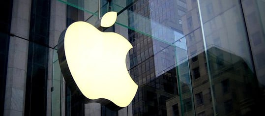 Apple Logo an Außenfassade