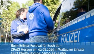 DPolG Hessen: Eritrea-Festival in Hofheim-Wallau,"Es darf keinen inneren eritreischen ...