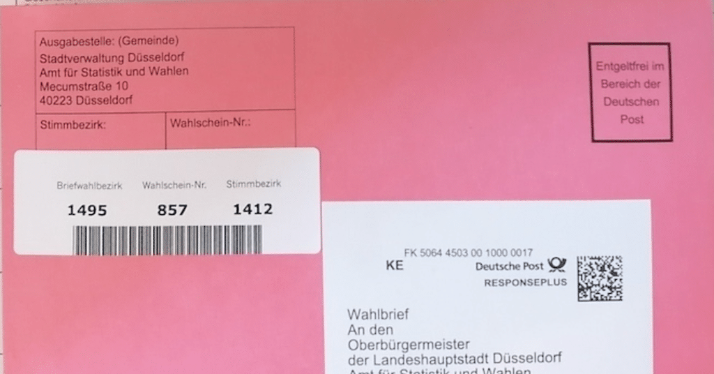 Briefwahl ab sofort vor Ort möglich: Zwei Standorte in Düsseldorf geöffnet