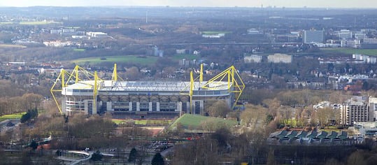 Luftaufnahme Westfalenstadion.