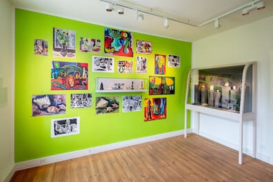 Blick ins Innere das Schmidt-Rottluff-Hauses in Chemnitz.