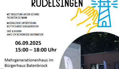 Rudelsingen im Mehrgenerationshaus im Bürgerhaus Batenbrock (MGH/BHB) – Wir lieben Bottrop