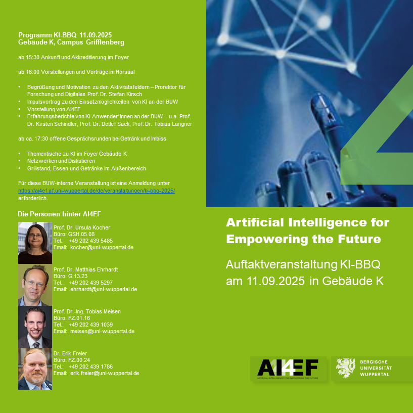 Auftaktveranstaltung "Artificial Intelligence for Empowering the Future"