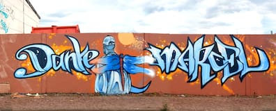 „Danke Marcel“: Ein beeindruckendes Graffiti am Bahnhof Gelnhausen erinnert an den Mann, der nicht nur in der Sprayer-Szene im Main-Kinzig-Kreis tiefe Spuren hinterlassen hat.