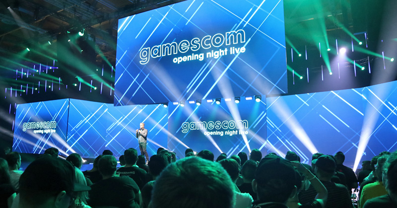 Routiniert moderiert: Geoff Keighley bei der Gamescom: Opening Night Live 2022 (Foto: GamesWirtschaft)