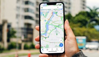 Google Maps Karte auf Smartphone