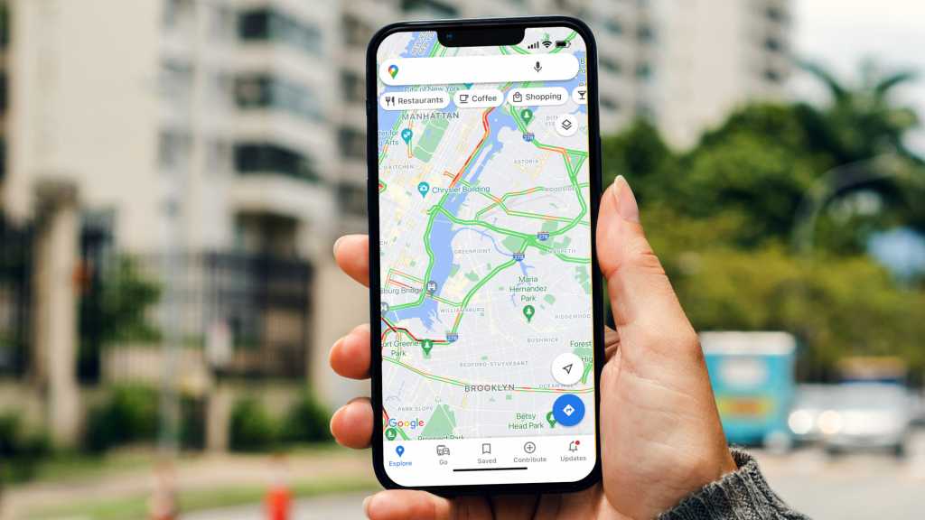 Google Maps Karte auf Smartphone