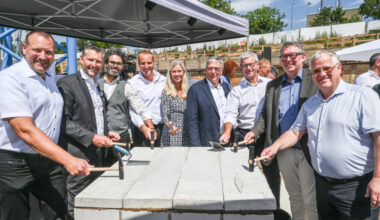 In Wiesbaden wurde der Grundstein für das Mega-Projekt Sportpark Rheinhöhe gelegt.