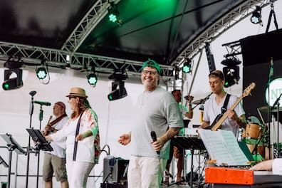 Band des Abends: Die Musiker von Soulviertel mit Juan „Juju“ Schmid kommen aus der Südstadt und der Oststadt.