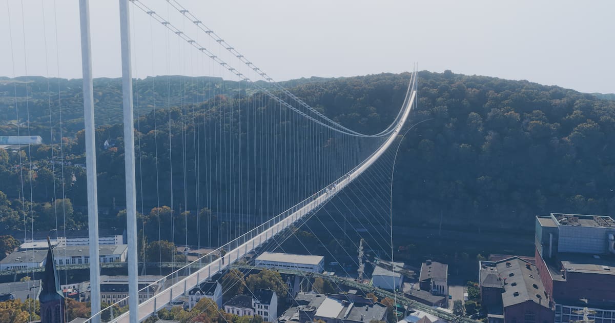 Wuppertal baut längste Hängebrücke in Deutschland – Aussicht auf Europa-Rekord