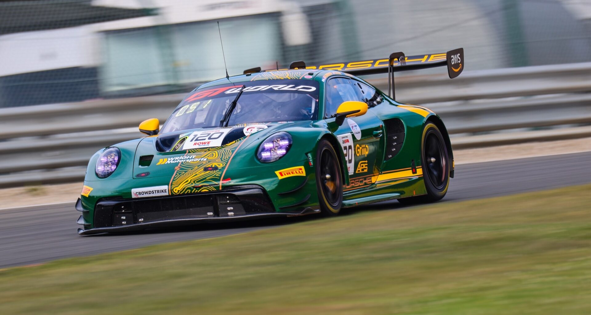 Adam Adelson Elliott Skeer Thomas Sargent Wright Motorsports Porsche 911 GT3 R GT World Challenge Europe 24h Spa