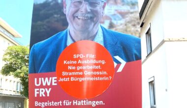 UNFAIRE WAHLKAMPFPRAKTIKEN ERREICHEN HATTINGEN | RuhrkanalNEWS®