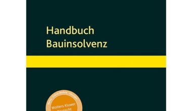Neues Standardwerk zur Baukrise: „Handbuch Bauinsolvenz“ von Prof. Dr. Andreas Koenen