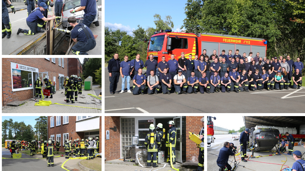 Feuerwehr Garbsen trainiert Großschadenslagen in Celle-Scheuen
