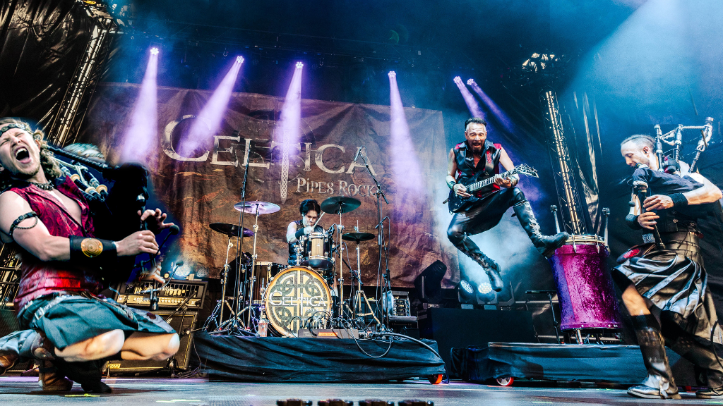 Rock-Spektakel mit Dudelsack und E-Gitarre - Celtica beendet GarbsenLIVE!