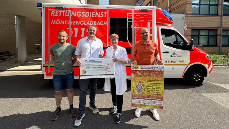 Spendenaktion: 2.500 Euro für die Kinderklinik im Elisabeth-Krankenhaus