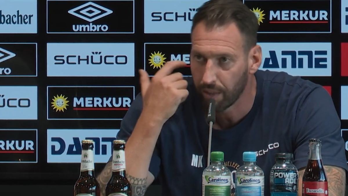 "Könnte immer noch ausrasten": Nachspielzeitregelung bringt Bielefeld-Coach auf die Palme
