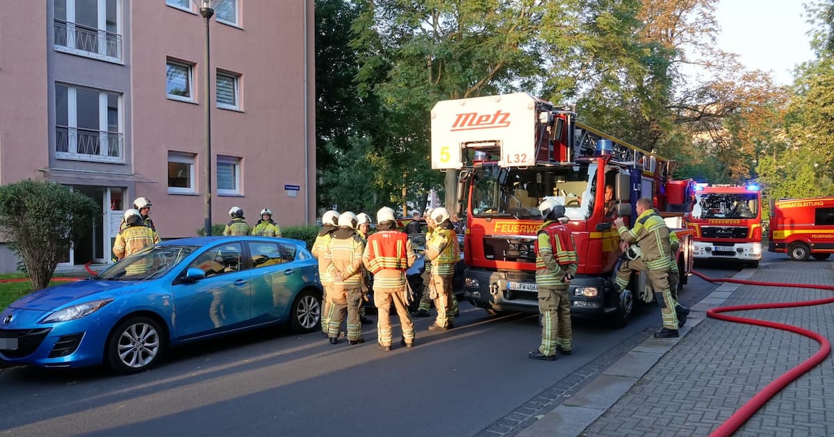 Mindestens ein Verletzter bei Kellerbrand in Dresden