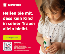 Kind erhält einfühlsame Begleitung in der Lacrima Trauerarbeit bei den Johannitern Dresden