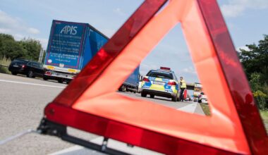 Polizistin bei Verkehrsunfall auf A38 verletzt