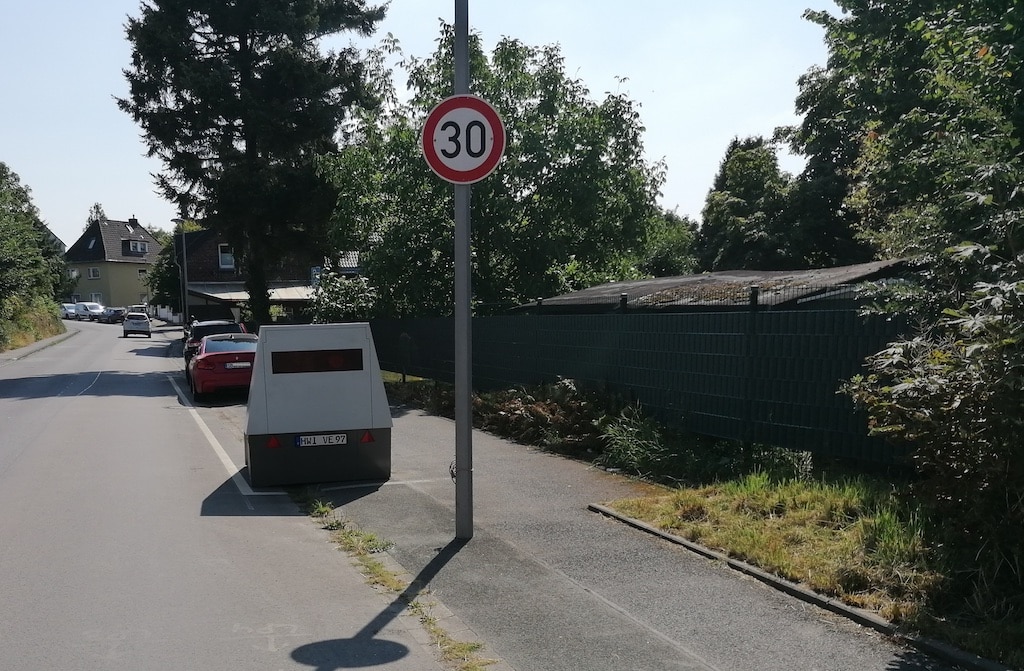 Geschwindigkeitskontrollen der Stadt in der kommenden Woche