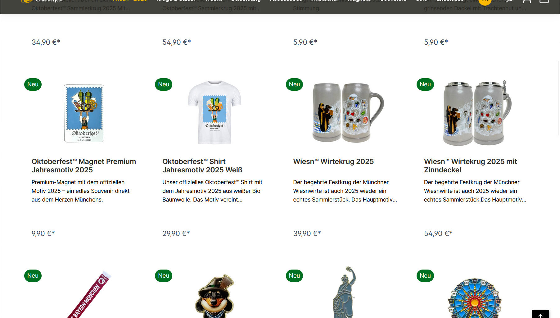 "Oktoberfest City Shop" eröffnet – Landeshauptstadt München