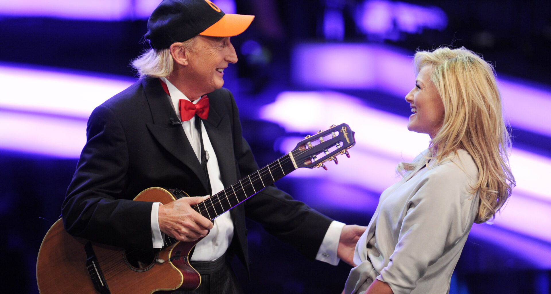 Kultkomiker Otto Waalkes und Schlagerikone Helene Fischer im Jahr 2015 (Archibild).