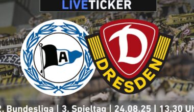 Arminia Bielefeld gegen Dynamo Dresden