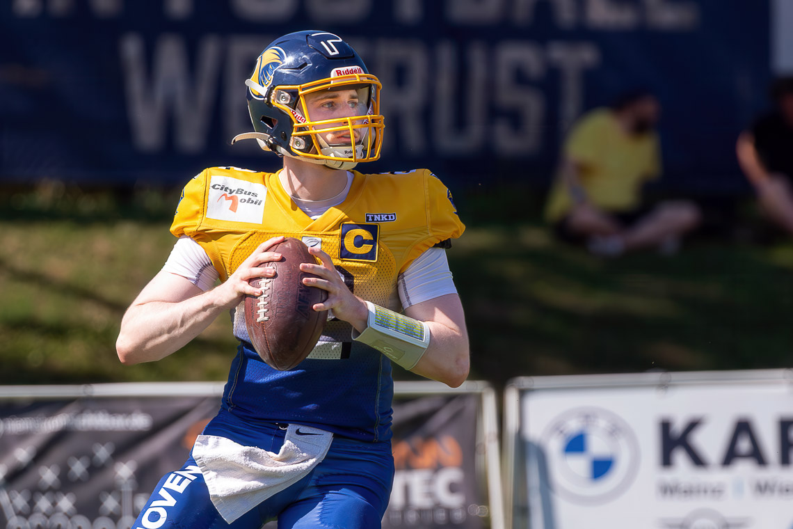 Ein 100. Spiel, ein erster GFL2-Touchdown, ein Ligaverbleib