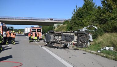 A38 bei Leipzig: Unfall mit Verletzten
