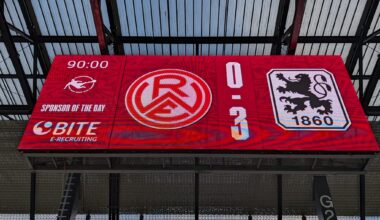 Anzeigetafel RWE-1860 0:3 aus der Saison 24/25