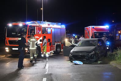 Der Fahrer des Hyundai hatte Glück. Er blieb unverletzt.