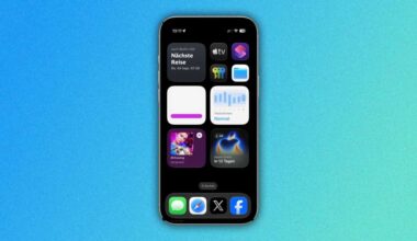 Apples Keynote-Einladung auf dem iPhone-Bildschirm