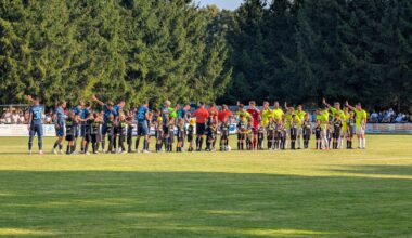 TSV Geiselbullach TSV 1860 München Einlauf Der Mannschaften