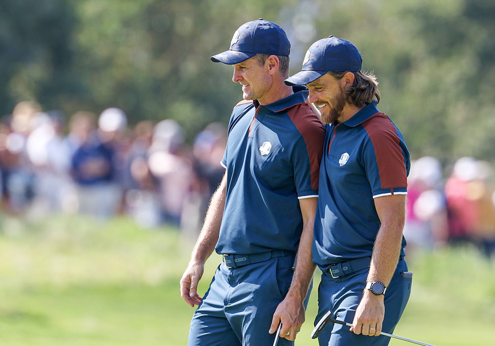 Tommy Fleetwood und Justin Rose Ryder Cup