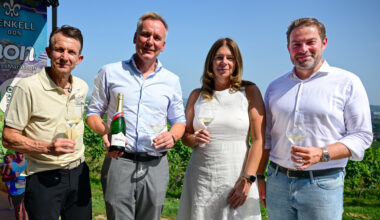 Neuer Termin und überarbeitetes Konzept des 1. Henkell 0.0 % Vinothon – Wiesbaden-Rheingau Genuss Marathon wurden auf Schloss Johannisberg vorgestellt.
