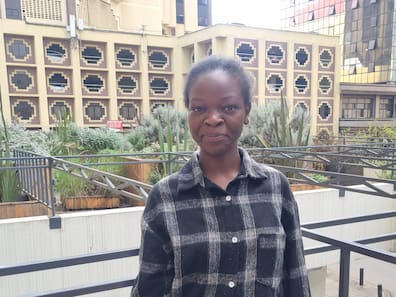 Melsa Achitsa, 18, will in Deutschland eine Ausbildung zur Krankenschwester machen. 
Nairobi, Kenia, Goethe-Institut