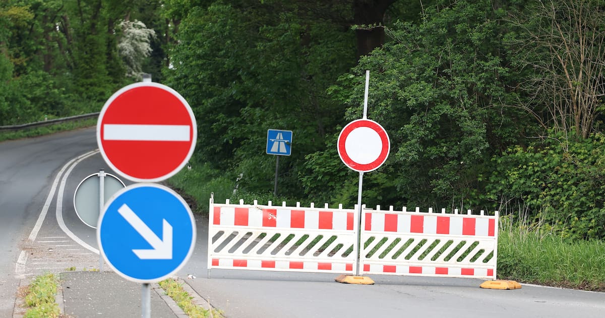 Anschlussstelle Solingen in Richtung Oberhausen gesperrt
