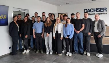 Dachser begrüßt 16 neue Azubis