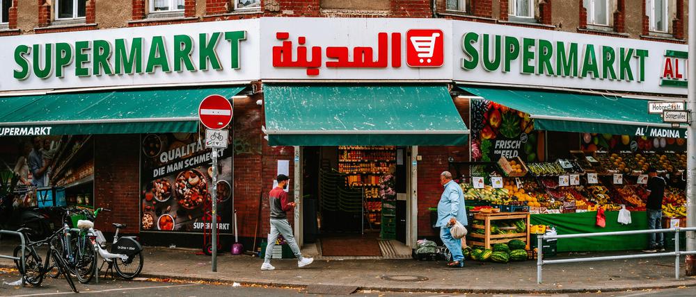 Syrischer Supermarkt Al-Madina in der Neuköllner Sonnenallee.