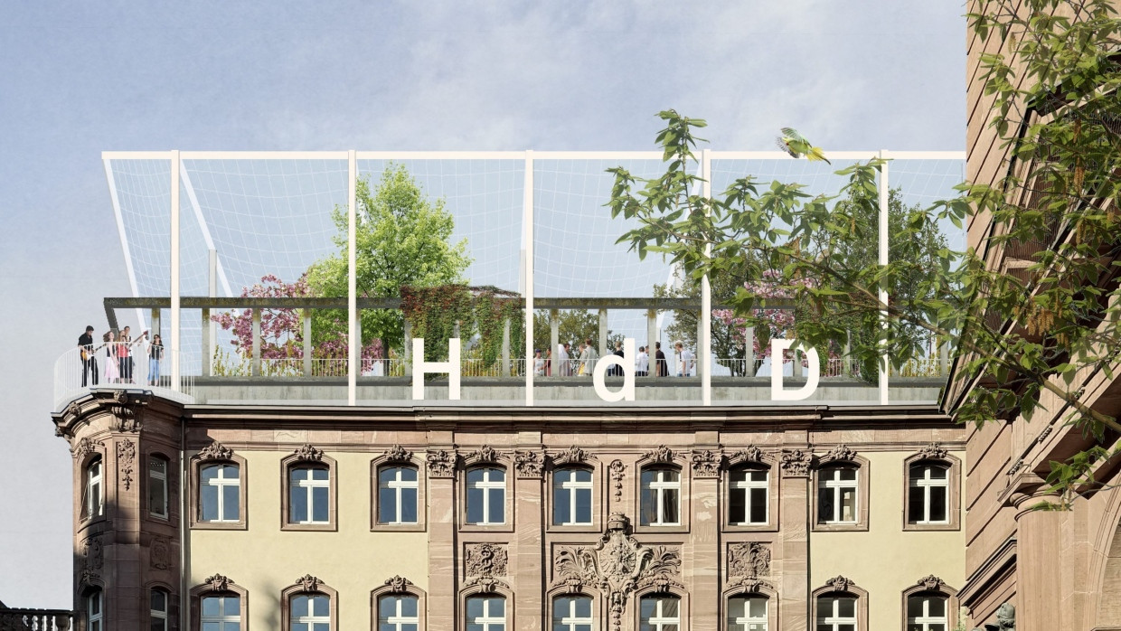 Alles so schön grün hier: Der Entwurf von rethmeierschlaich architekten und Swsstudio sieht vor, das Haus der Demokratie im Gebäude der Kämmerei unterzubringen und das Dach zu begrünen. Die Politik hat schon erkennen lassen, dass sie eine solche Variante bevorzugt.