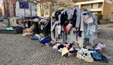 Altkleidercontainer Posthornstraße 31.03.2024