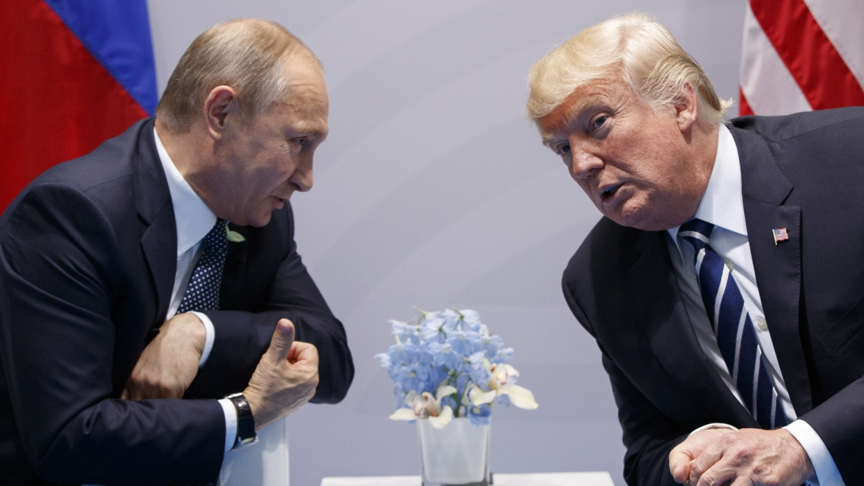 Am Freitag dann in Alaska: Der russische Präsident Putin und der amerikanische Präsident Trump im Juli 2017 in Hamburg